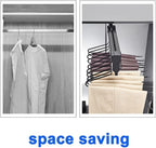 JYDQM Closet Hanging Clothes Rod, Laundry Room Wardrobe Clothes Rail Extendable 26-61cm,Telescopic Clothes Hanger Metal Slidi