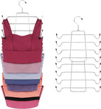 ZEDODIER 3 Pack Tank Top Hanger Space Saving, Bra Hangers for Closet Organizer, Hanging Bra Organizer Tank Tops Holder with 2