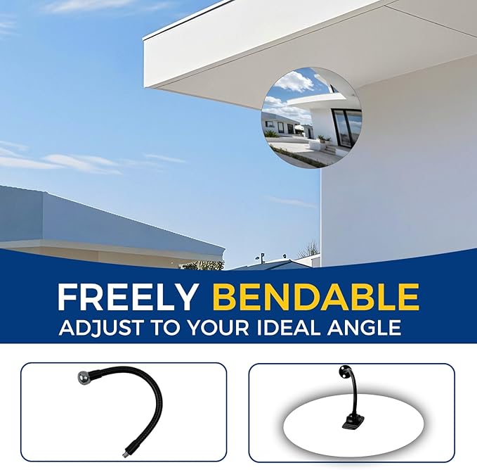 acrylic convex mirror 360-degree adjustable wide-angle indoor security mirror suitable for monitoring blind spots in parking lots Garage warehouses offices and traffic safety management (11.7in)