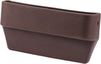 Car Seat Gap Filler Organizer, Seat Side Gap Plug with Storage Avoids Things Falling, Universal Fit Fill the Gap Between Seat and Console, Perfect for Car, SUV, Truck (Brown-1 Pack)