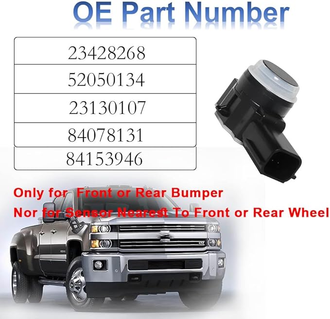 MANATEE 23428268 84153946 Front Rear Bumper PDC Parking Aid Sensor for Cadillac Chevy GMC Buick Bolt Silverado Impala Malibu 