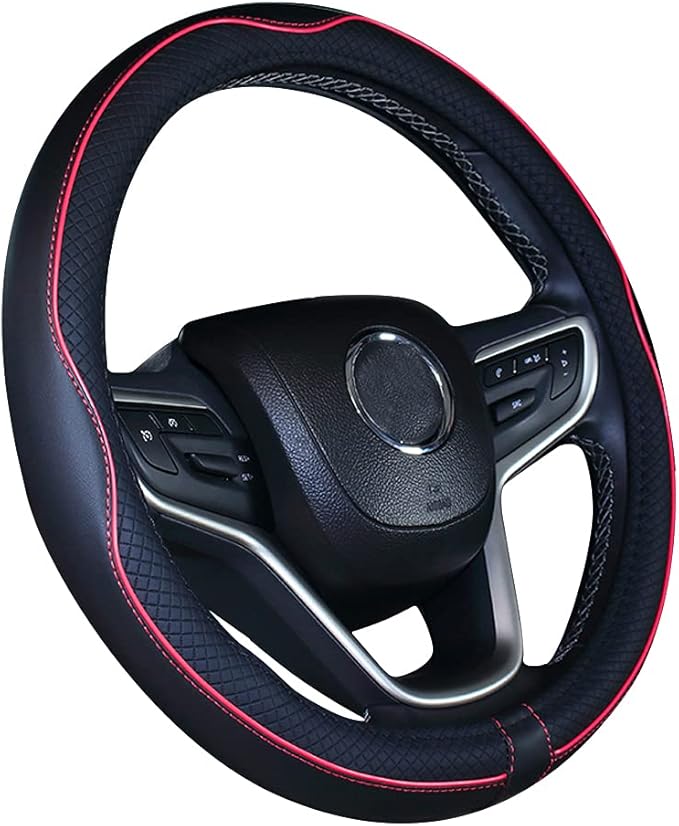 Mayco Bell Large Size Steering Wheel Cover Anti-Slip,Safety,Soft,Breathable,Durable,Full Surround,Comfortable Grip Microfiber