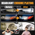Automotive Headlamp Restoration Fluid Kit, Headlight Restoration Kit Car Headlight Restorer with Sponge and Towel, Headlight Cleaner and Restorer Kit for Car (1pcs)