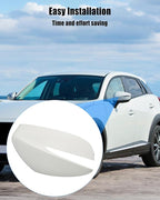Rear View Mirror Cover Shell White Fit for Mazda CX-5 CX-3, Replace KR22-69-1N1-85 KR22691N185, Passenger Side