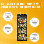 Honeyera The Original Stuffed Animal Storage (Patented) - Over Door Organizer for Stuffies, Toy Plush/Hammock Baby Hanging St