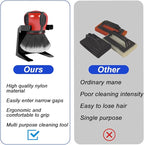 AUCELI Car Detailing Brush, Ultra Soft Auto Interior Dusting Brush with Storage Rack, Car XL Synthetic Brush Cleaning Tool, U