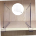 Luxshiny Organize Your Closet 2pcs Acrylic Wardrobe Partition Shelf Divider for Clothes Hats Towels