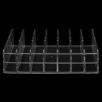 SEUNMUK 4 Pack Acrylic Eyeshadow Makeup Palette Organizer, 7 Section Clear Makeup Palette Holder, Eyeshadow Palette Display S