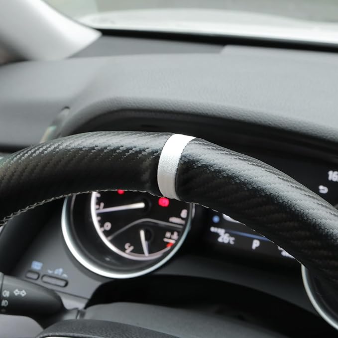 MEWANT Breathable Hand Sewn Car Steering Wheel Cover for Toyota Camry 2018-2019 / Toyota Avalon 2019 / Toyota Corolla 2019-2020 / Toyota RAV4 2019 Steering Wheel Accessories