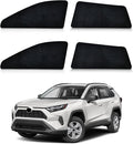 ZATOOTO Car Window Shades Custom Fit for Toyota RAV4 2019-2024 4-Pack Car Window Covers with 100% UV Protection and Total Blackout Privacy Heat Insulation for Family Travel Baby and Pet Safety