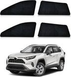 ZATOOTO Car Window Shades Custom Fit for Toyota RAV4 2019-2024 4-Pack Car Window Covers with 100% UV Protection and Total Blackout Privacy Heat Insulation for Family Travel Baby and Pet Safety