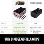 GORILLA GRIP Large Capacity Sturdy Trunk Storage Organizer, Slip and Water Resistant Collapsible Organization Container for