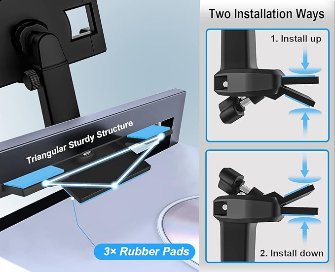 CD Tablet Holder Height Adjustable, CD Slot Tablet Mount for Car [Telescopic Arm 4.7"] Vehicle CD Player Tray Cradle for iPad Pro Air Mini, Galaxy Tabs, iPhone, 4-12.9" Tablets & Phones