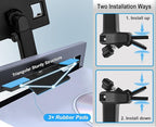 CD Tablet Holder Height Adjustable, CD Slot Tablet Mount for Car [Telescopic Arm 4.7"] Vehicle CD Player Tray Cradle for iPad Pro Air Mini, Galaxy Tabs, iPhone, 4-12.9" Tablets & Phones