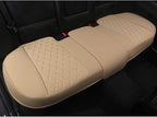 Black Panther Luxury PU Leather Rear Bench Car Seat Cover Adjustable Length (49-55'') Fits 90% Standard 5 Seats (Sedan SUV), 