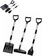 Snow Shovel,Detachable Snow Removal Kit+Snow Brush+Ice Scraper,42-inch,Lightweight and Adjustable,360°Degree Rotating Brush Head,for Car,Garden,Camping,and Snowman Building