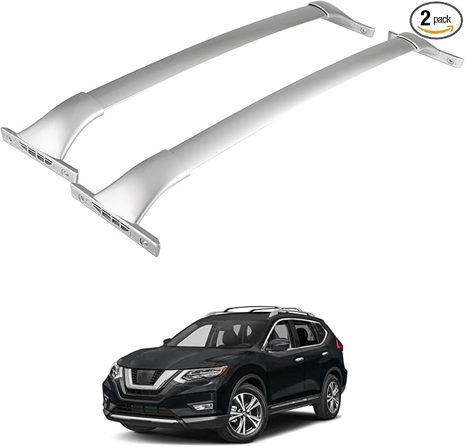 300LBS Full Aluminum Roof Rack Cross Bars for 2014-2020 Rogue, Aluminum Anti-Corrosion CrossBars Cargo Carrier for Rooftop Bag Luggage Kayak Bicycles Canoe