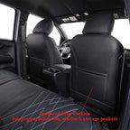 EKR Custom Fit Tacoma Car Seat Covers for Select Toyota Tacoma 2016 2017 2018 2019 2020 2021 2022 2023 Double Cab/Crew Cab -F