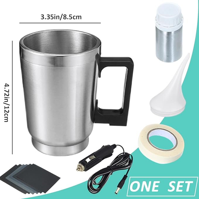 Headlight Restorer Kit Car Headlight Restoration Kit with Atomizing Cup Repair Fluid and Sandpaper Lens Glass Polishing