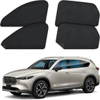 ZATOOTO Car Window Shades for CX-5 2017-2024, 4 Pcs Magnetic Car Window Covers - 100% Block Light Privacy Curtains, Side Window Sun Shade for Baby Breastfeeding, Sleeping, Camping