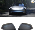 Compatible with Tesla Model 3 Side Mirror Cover Replacement 2017 2018 2019 2020 2021 2022 2023 2024, Left & Right Side Rearview Mirror Cover Cap for Model 3 Accessories(Silver) 2pcs