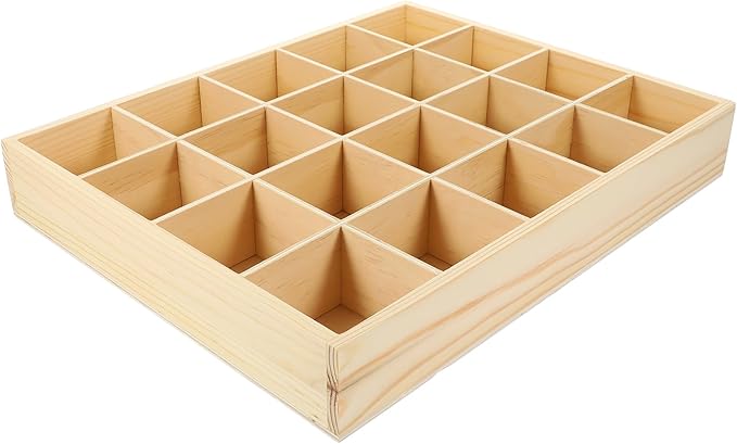 Baluue Underwear Storage Case with 20 Compartments Stackable Drawer Organizer for Socks Panties and Accessories Space-Saving 