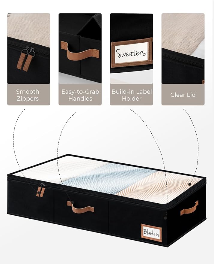Underbed Storage Bins with Closet Storage Bins