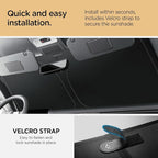 Spigen Triple-Coated CryoShade Front Windshield Sunshade (Reinforced Velcro Strap) Designed for Rivian R1T & R1S