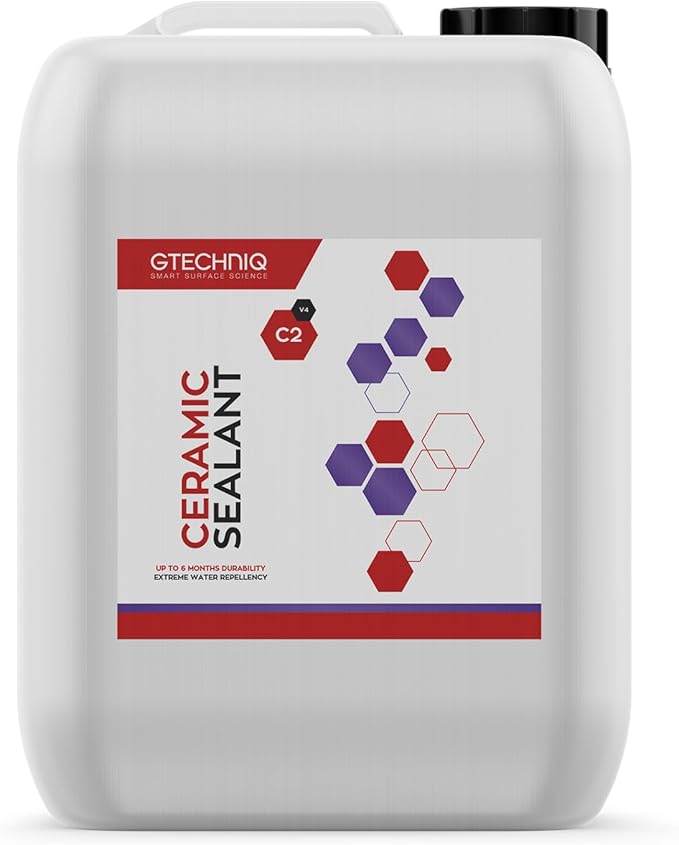 Gtechniq C2 Ceramic Sealant for Cars, 169 fl oz | Protects Paintwork, Trim, Tires and Windows, Extreme Dirt Repellent, High S
