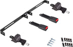 Dr.Acces Universal 2 Passenger Retractable Seat Belts and Bracket Kit for Club Car,EZGO Yamaha etc. Golf Cart