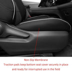 EKR Sienna Seat Covers for 2021-2026 Toyota Sienna XLE,XSE,Limited,Platinum,7 Seats,2nd Row Captain Chairs W/NO Legrest,Seat 