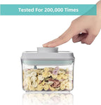 Ankou Food Airtight Containers (1500ml) 1.5 Qt Pop Up Food Formula Container With Lids, Bpa-Free One Button Open Stackable Co