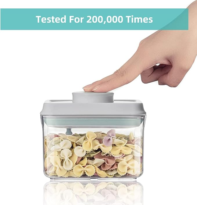 Ankou Food Airtight Containers (1500ml) 1.5 Qt Pop Up Food Formula Container With Lids, Bpa-Free One Button Open Stackable Co