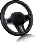 Cxtiy Universal 15.5-16 Inch Steering Wheel Cover – Non-Slip Microfiber Leather, Easy Install, Thickened Grip, All-Season Com