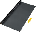 Motoforti Universal Car Window Tint Film Privacy Film 9.84 ft x 23.62 Inch Carbon 2PLY PET Black 1 Pc VLT 34% IRR 45% URV 93%