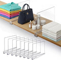 8 Pack Acrylic Shelf Dividers for Closet 11x7.9 Inch – Acrylic Dividers for Shelves Clear Closet Shelf Separators for Purses,
