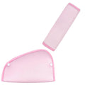 Kids Seat Belt Cover Pads, Universal Seat Belt Adjuster for Kids, HNHUAMING Kid's Shoulder & Belly Protective Padding for Travel, Soft Breathable Car Seat Straps Pads for Children, Pink