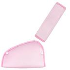 Kids Seat Belt Cover Pads, Universal Seat Belt Adjuster for Kids, HNHUAMING Kid's Shoulder & Belly Protective Padding for Travel, Soft Breathable Car Seat Straps Pads for Children, Pink