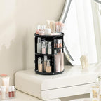 HBlife 360 Rotating Makeup Organizer Adjustable Carousel Large Capacity Revolving Perfume Organizer Skincare Organizers Cosme