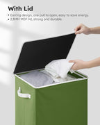 SOLEDI Laundry Hamper with Lid 100L Large & Tall Collapsible Laundry Basket, Clothes Hamper with Bag Removable Easy to Carry,