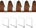 4 Pack Shelf Divider for Closet Acrylic, Clear Purse Organizer for Closet Perfect for Sweater, Shirts, Handbags in Bedroom an