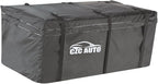 CZC AUTO Hitch Cargo Carrier Bag, 20 cu. ft Waterproof/Rainproof/Weatherproof Cargo Traveling Bag for Car Truck SUV Vans' Hitch Trays and Hitch Baskets, Safe Steady Durable Soft, Black