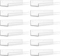 upsimples 12 Pack Acrylic Shelves Wall Organizer and Storage, 15" Display Shelf for Figure, Toy Cars, Perfume, Kids Bookshelf