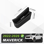 Muslogy for 2022 2023 2024 2025 2026 Maverick Center Console Shifter Storage Box ABS Material Console Side Organizer with Stronger Tape Compatible with Ford Maverick 2022-2026 (Only Passenger Side)