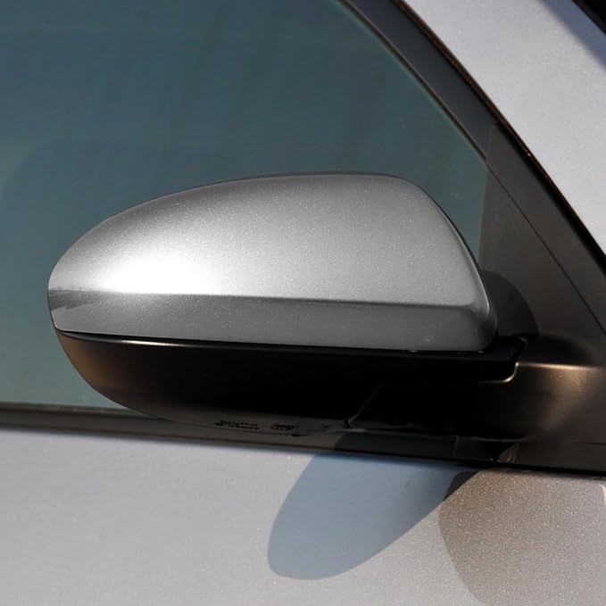 Compatible with Mazda 2 /Mazda 3 2010-2013 Right Passenger Side Mirror Cap Cover, Door Rearview Right Side Mirror Cover Replacement for Mazda, Silver