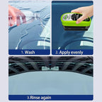 Home & Car Glass Cleaner, 2026 New Oil Film Brush 2.0, High Performance Automotive Oil Film Cleaning Brush with Reusable Foam