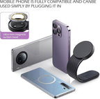 Mobile Phone Holder, Adsorption Type Flexible Bending Navigation Bracket, Horizontal and Vertical Placement One-Handed Portable Holder, for Most Mobile Phones (Black)