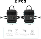 Car Seat Organizers,Multi-functional Back Seat Protectors, Storage Pouches, Child kicking prevention and Tray Holders (for Cars, Kids, Seat Back and Rear Seats) (Black, 2 Pcs)