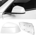 Jaronx Compatible with Tesla Model Y Mirror Cover Replacement Juniper 2025 2026, Left Driver Side Clip-on Rear View Mirror Cover Cap for Tesla Model Y Juniper Accessories 1963538-D0-B (Pearl White)