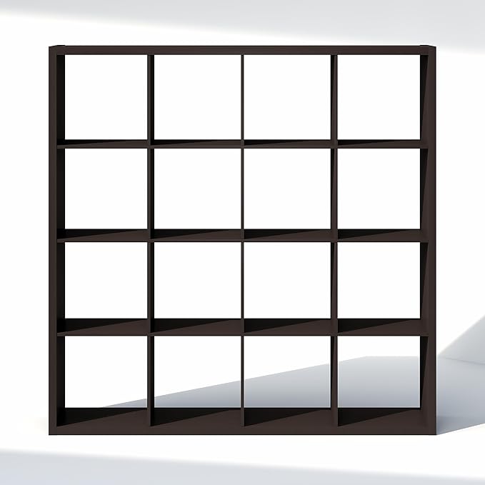 Furinno Cubic Closet Organizers and Storage, 16-Cube Closet Organizer, Open Shelf Closet Storage, Extra Thick Frame for Wardr